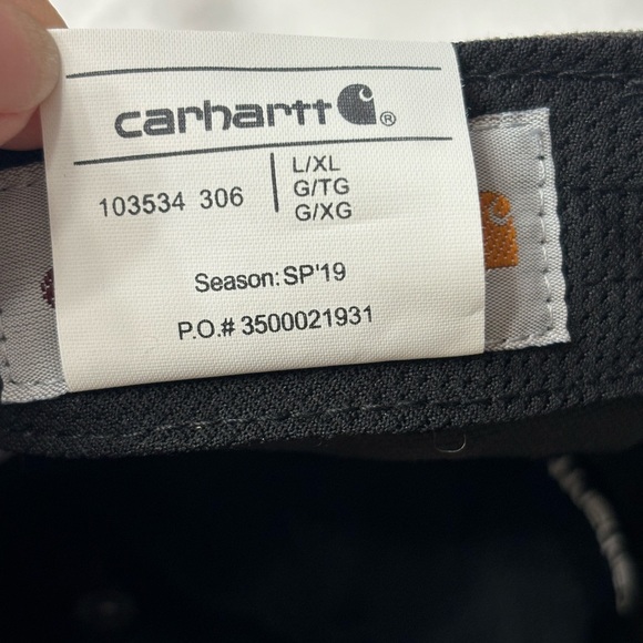 Carhartt BaseballCap Charcoal Gray Size L/XL - Picture 9 of 11